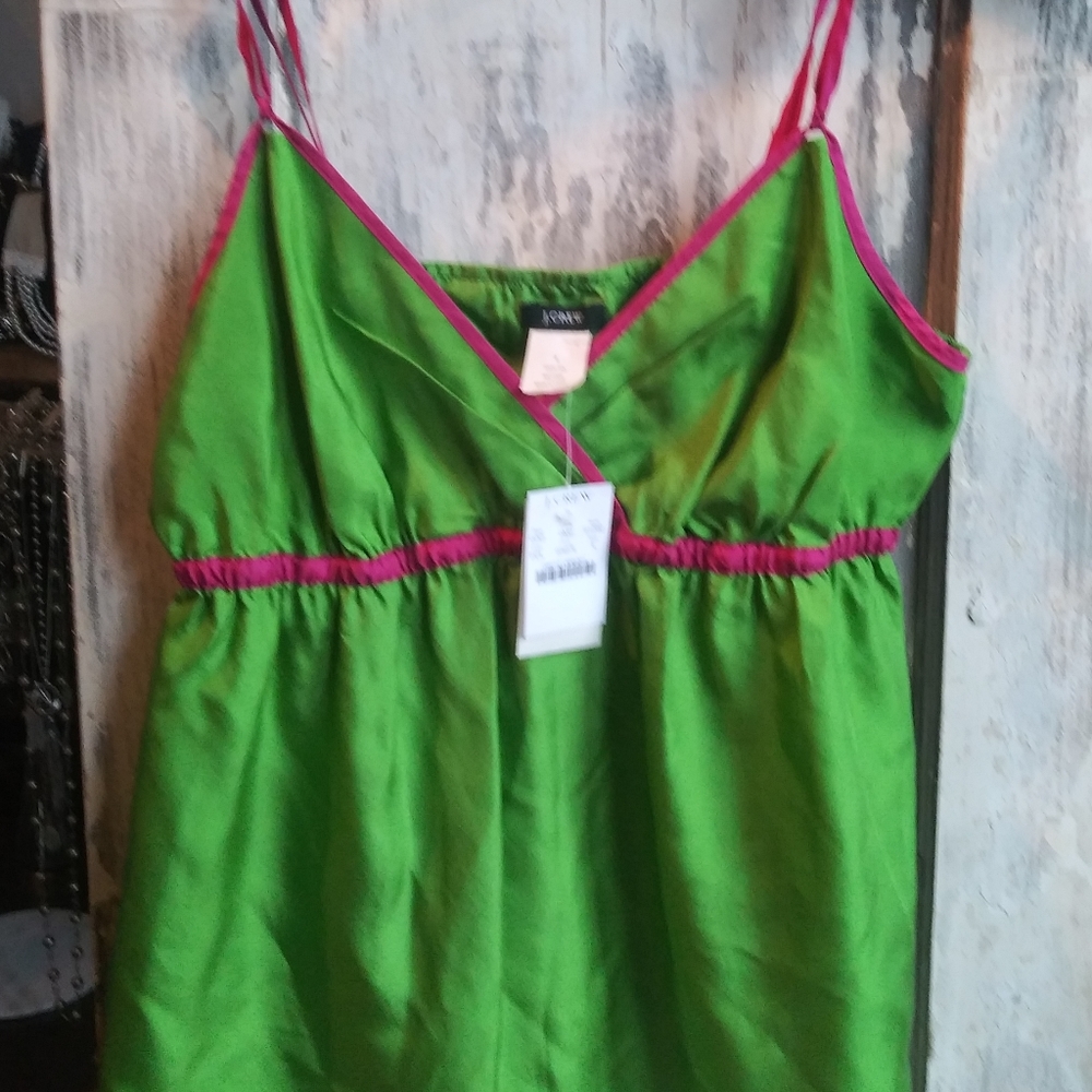 J Crew Silk Pink & Free Tank